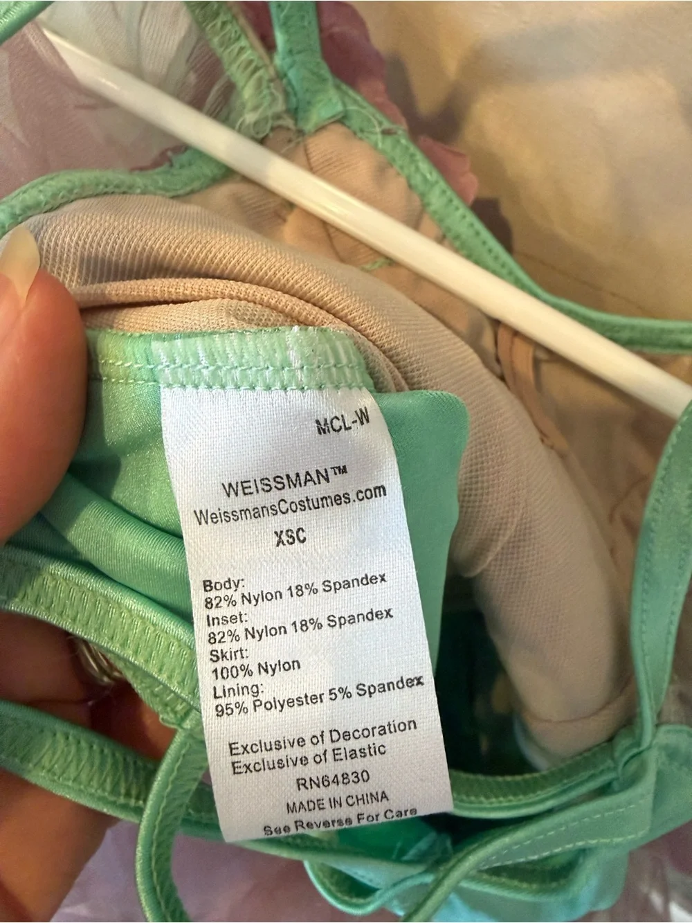 Weissman What Dreams Are Made Of 11808 ballet tutu costume pink mint green kids